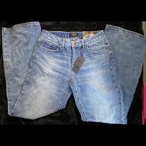 Brand new ed Hardy baggy denim pants size 28 Color Light Wash